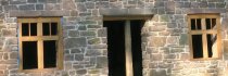 #4: restored cantilever-lintels spanning window & door openings