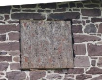 #5: Early cantilevered lintel in 2d story, eastern wall