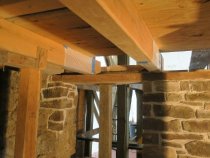 #6: Restored window opening, re-placed joists and plate/lintel
