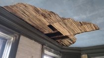 #10: Original stable ceiling lath, deteriorated lath removed