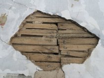 #5: Original 1765 plaster lath, rose-head nails