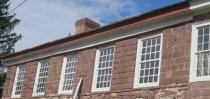 #3: Façade cove cornice with restored finish plaster