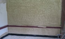 Image #11: partition in back parlor, with plaster scratch coats