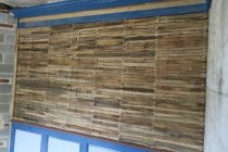 Image #2: re-purposed hand-split lath on parlor partition