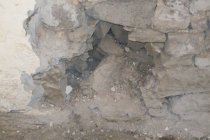 #1, 6859: disintegrated interior masonry wall void