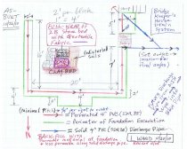 1st dwg: Drain elevation and plan, with details