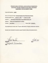 Quarterly Status Report Form