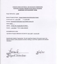 Quarterly Status Report Form