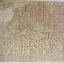 1914 European battlefield map