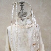 Wedding dress, headpiece & veil: Ella Lenz Schmidt, 1923-back view