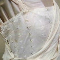 Wedding dress attached camisole detail: Ella Lenz Schmidt, 1923