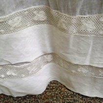 Wedding dress: Amanda C. Peterson Braun, 1924-skirt detail