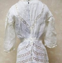 Wedding dress: Amanda C. Peterson Braun, 1924-back view