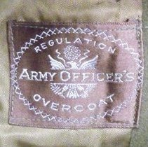 U. S. Army uniform overcoat detail-World War II-Dr. Randall Derifield