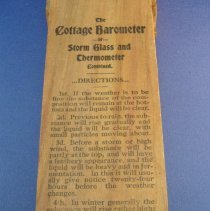 Cottage barometer/thermometer