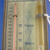 Cottage barometer/thermometer