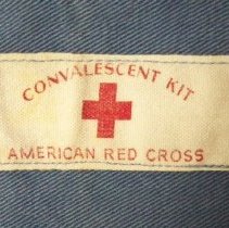Red Cross convalescent bag-WWI-label
