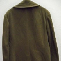 U. S. Army overcoat back view-World War II-LeRoy Teschendorf