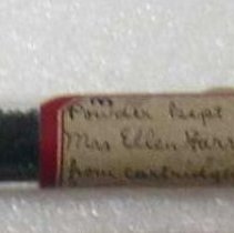 Black powder saved by Ellen Pendergast Harrington
