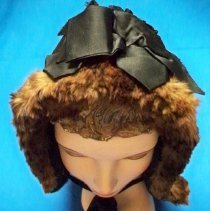 Silk & fur bonnet