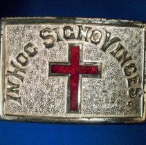 Knights Templar sword belt buckle