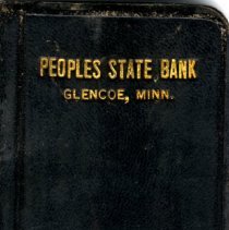Bankbook of August E. Moehring-Peoples State Bank, Glencoe, MN