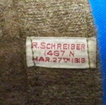 U. S. Army uniform leg wrap (puttee)-World War I-R. Schreiber