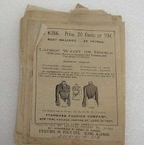 Ladies' waist/bodice pattern