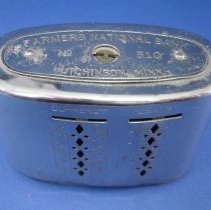Farmers National Bank, Hutchinson, MN,  "Wealthometer" coin bank