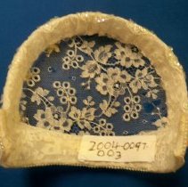 Wedding headdress cap, Laverna Wraspir Hemerick, 1955