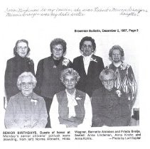 Brownton Senior Birthdays, 1987