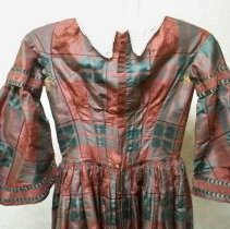 Wedding dress, Rebecca Dearborn, 1863