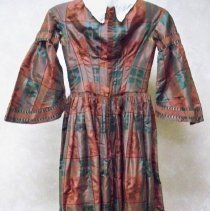 Wedding dress, Rebecca Dearborn, 1863