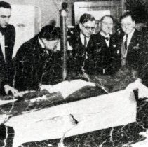 Doctors examining John Wilkes Booth mummy