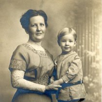 Earl Barrett and his mother