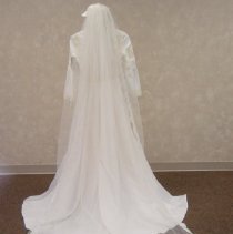 Jane Birkholz Bach wedding dress & veil
