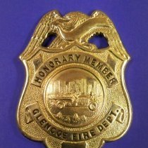 Glencoe Fire Dept Honorary Member Badge