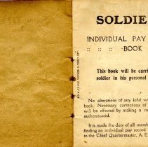 Soldier's Pay Record Book-Louis J. Ruzicka, Jr.
