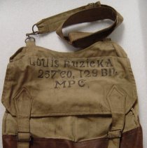 WWI knapsack-Louis J. Ruzicka, Jr.