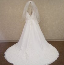 Kali Bach wedding dress and veil, 2004