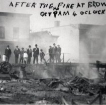 Brownton fire, October 9, 1910, 4:00a.m.