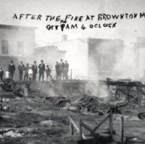Brownton fire, October 9, 1910, 4:00 a.m.