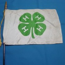 4-H desk flag-Biscay Wheelers 4-H Club