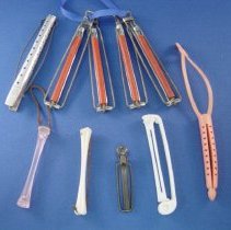 Ten assorted hair curlers