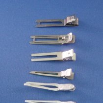 Six assorted hair clips