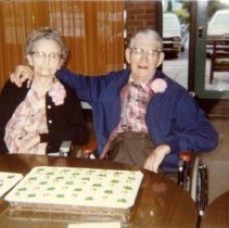 C. J. & Lydia Mattsfield Albrecht-70th anniversary, 1979