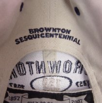 Brownton, MN Sesquicentennial, 1857-2007, cap detail