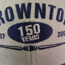 Brownton, MN Sesquicentennial, 1857-2007, cap detail