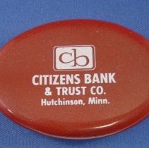 Novelty coin purse-Citizens Bank & Trust Co., Hutchinson, MN