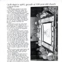 Peace Lutheran Centennial Quilt